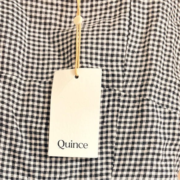 Quince Black and White Gingham Dress - Picture 3 of 6